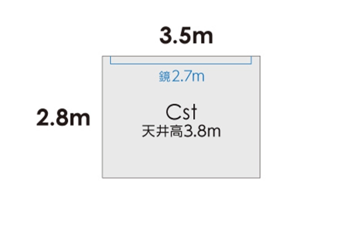 Cスタジオ 平面図
