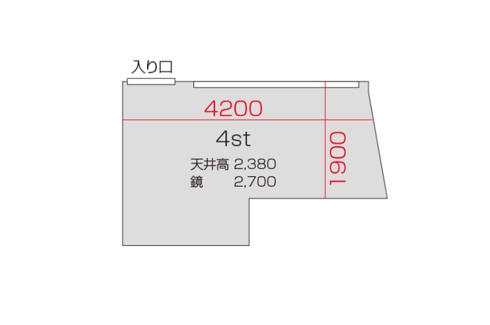 4スタジオ 平面図