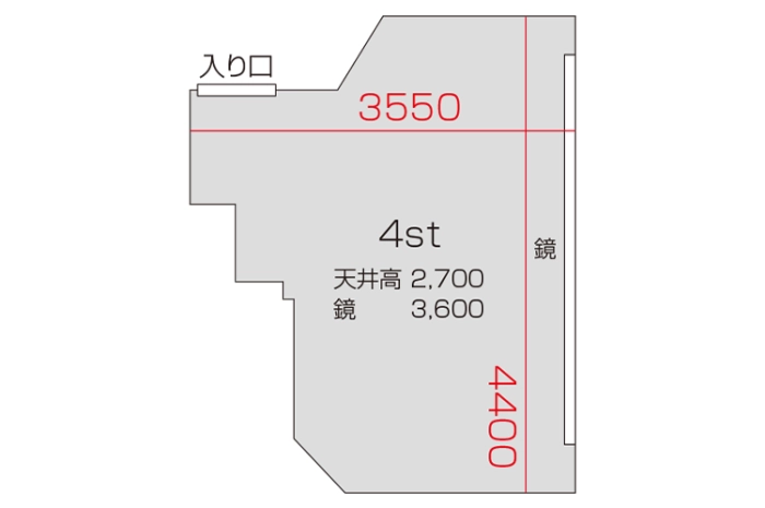 4スタジオ 平面図