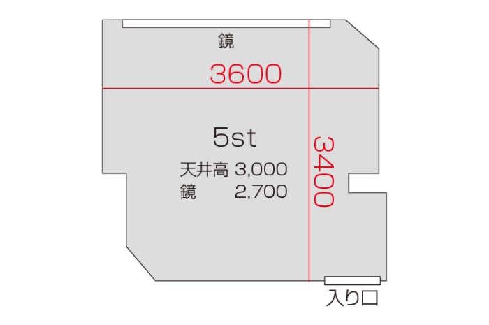 5スタジオ 平面図