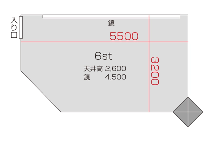 6スタジオ 平面図