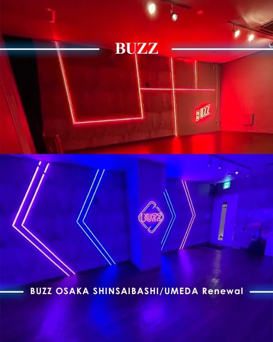 BUZZ大阪心斎橋・梅田にLED導入！！