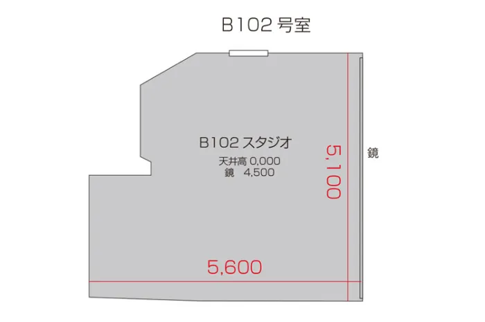B102スタジオ 図面