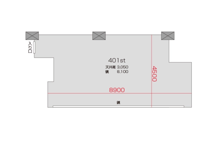 板野友美プロデュース room “RoLuANGEL×BUZZ” 平面図