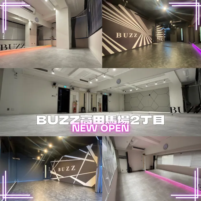 【本日】BUZZ高田馬場2丁目オープン！！最大50㎡✨こだわりの5スタジオ！！