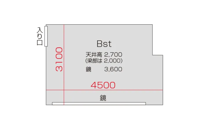 Bスタジオ 図面