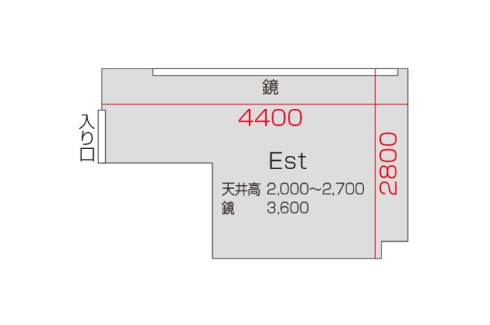 Eスタジオ 平面図