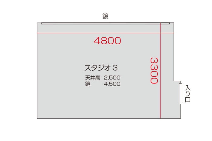 3スタジオ 平面図
