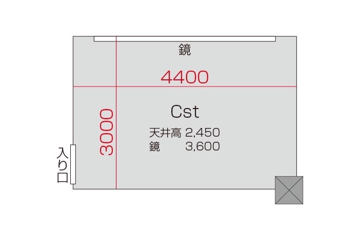 Cスタジオ 平面図