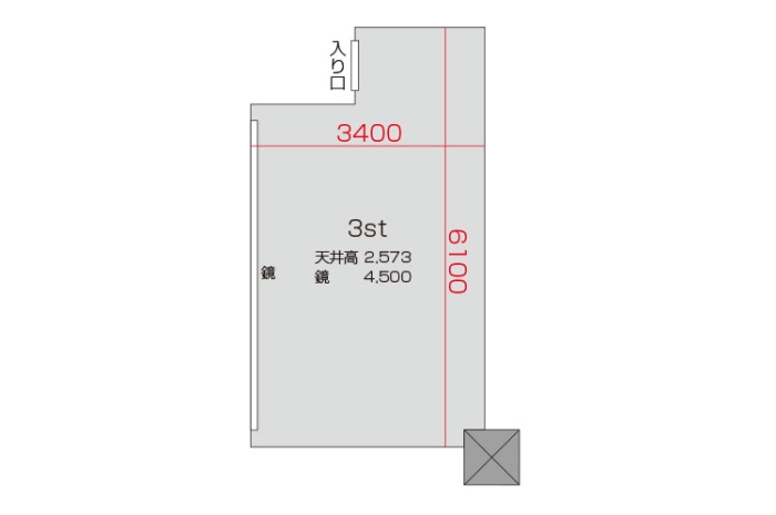 3スタジオ 平面図