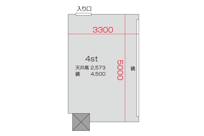 4スタジオ 平面図