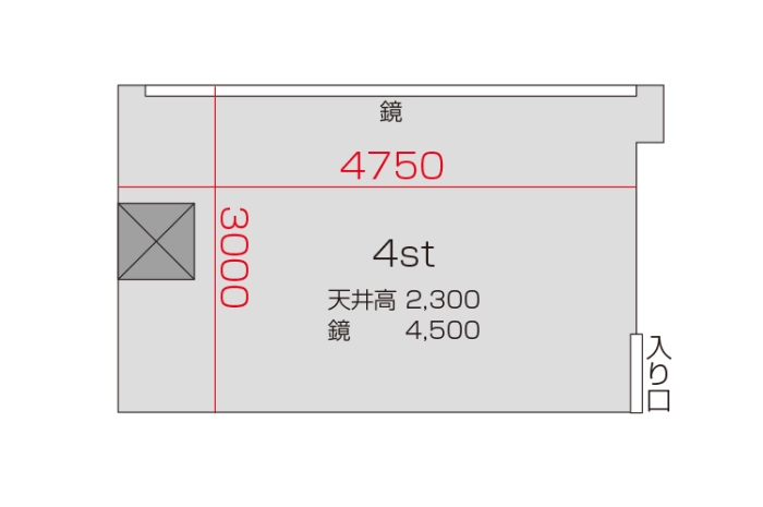 4スタジオ 平面図
