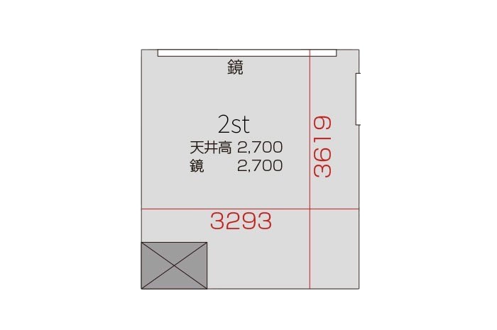 2スタジオ 平面図