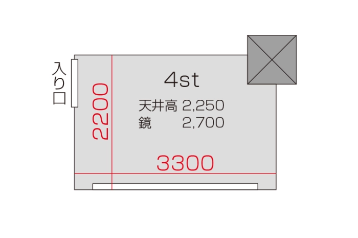 4スタジオ 平面図