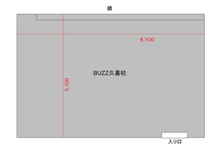 Aスタジオ 平面図