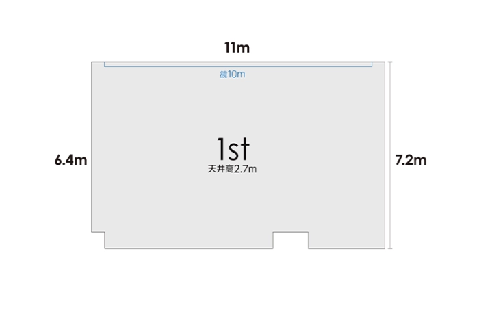 1スタジオ 平面図