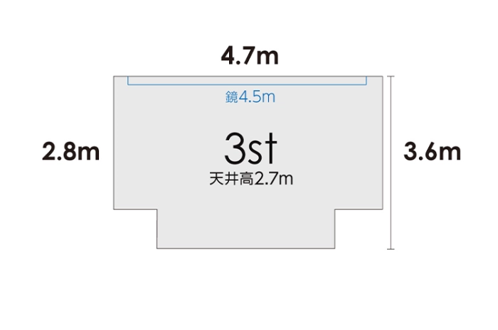 3スタジオ 平面図